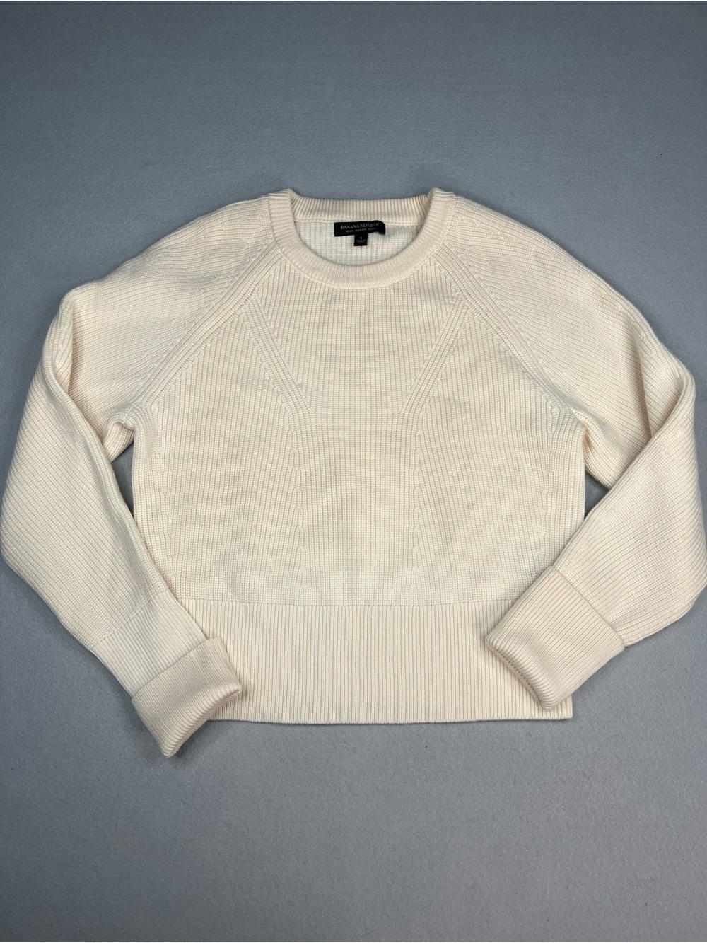 Banana Republic 100% extra fine merino wool chunky knit sweater size small